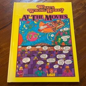 What's Wrong Here: At the Movies   Vintage kids‎ Find It book